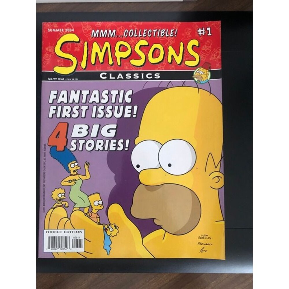 Simpsons Classics #1 Summer 2004 Magazine Comic Cartoon Direct Edition VF